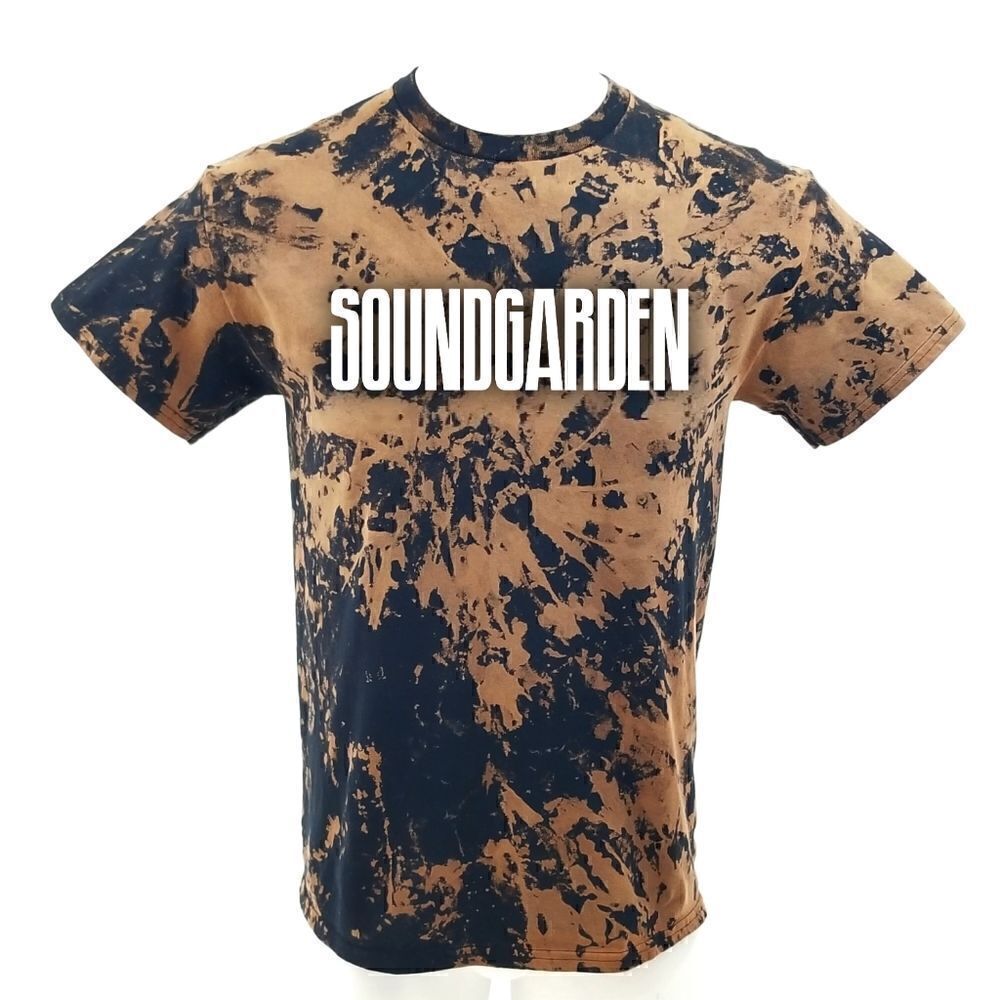 SOUNDGARDEN Rock Band Acid Washed Distressed Grunge Rock Tee Rap Tee Punk Metal